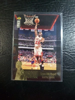 Tarjeta Jordan Coll 1995-96 Collector's Choice #JC11 Jordan/Career NBA Playoff Foto 1 de 2