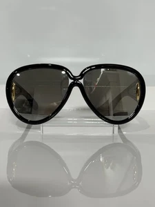 Loewe LW40132I 01C Oversized Black Acetate Aviator Mirror Grey Sunglasses - Picture 1 of 7