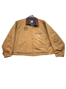 Carhartt Duck Detroit Arbeitsdecke gefüttert braun Workwear J001 Brn 4XL - Bild 1 von 19