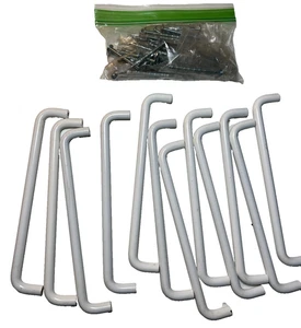 12 White Large Long Metal Cabinet Drawer Pull Handles 192 mm Center-to-Center - Picture 1 of 9