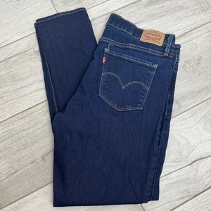 Levis 311 Shaping Skinny Jeans Womens Dark Wash Denim Size 32 - Picture 1 of 6