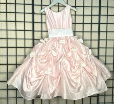 NWT Super Plush Pink/White Sweetie Pie Pageant/Party/Formal Gown sz 3-Fit 4/5Y - Image 1 of 4