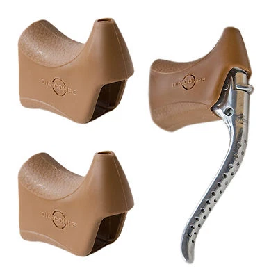 Capas de freio de substituição marrom não aerodinâmicas compatíveis com Weinmann Shimano 600 Arabeseque - Imagem 1 de 2