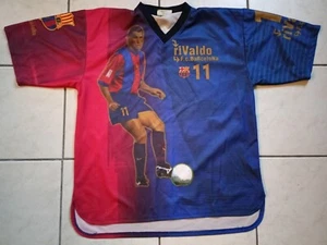 MAILLOT FOOT FCB BARçA OFFICIEL N°11 RIVALDO TAILLE XL/D7 BE - Imagen 1 de 5