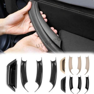 Black/Beige/Carbon Interior Door Handle Cover Pull Trim For BMW X3 X4 F25 F26 - Bild 1 von 21