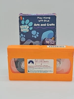 Blue’s Clues Arts & Crafts VHS 1998 Video Tape Nick Jr. Orange VTG Nick Jr. RARE - Image 1 of 4