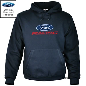 Ford Racing Hoodie Sweatshirt Logo classic Mustang MuscleCar  *0206 navy - Bild 1 von 2