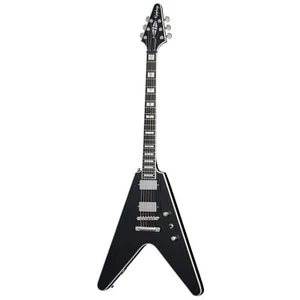 Epiphone Flying V Prophecy Guitar, Fishman Fluence Pickups, Aged Jet Black Metal - Picture 1 of 7