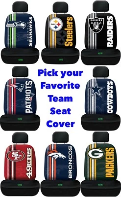 NFL Team Logo Printed Car Seat Cover Officially Licensed - Image 1 of 4