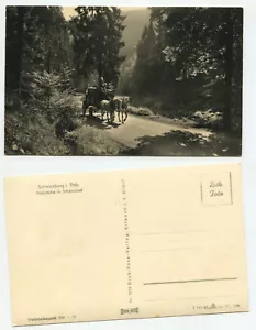 03268 - Postkutsche - Schwarzatal - Schwarzburg - DDR - Echtfoto - alte AK - Picture 1 of 1