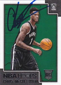CHRIS McCULLOUGH BROOKLYN NETS SIGNED CARD SYRACUSE ORANGE WASHINGTON WIZARDS - Picture 1 of 1