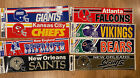 Vintage NFL Wincraft bumper sticker CHOOSE Patriots Falcons Chiefs Bears Saints