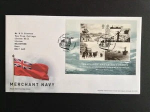 GB 2013 Handelsmarine M/Blatt auf eingetippter Adresse Ersttagsbrief - Clydebank S/H/S - Bild 1 von 1