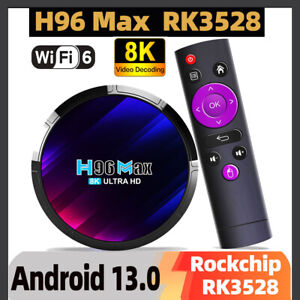 H96 Smart TV BOX 4GB+64GB Android 13.0 Quad Core WIFI Netzwerk Media Player DE