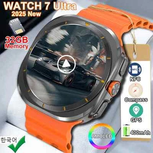 Ultra Smart Watch Men 32GB Memory 3D Video Display Sports SmartWatch GPS NFC - Picture 1 of 35