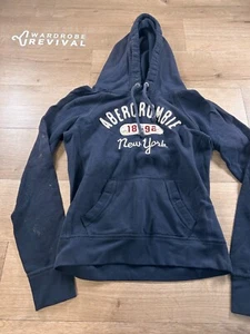 SUDADERA CON CAPUCHA TÉRMICA ABERCROMBIE & FITCH - Talla M - LANA MARINA - Imagen 1 de 11
