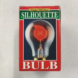 Weihnachtsmann Happy Holidays Silhouette Weihnachten Glühbirne festliche Beleuchtung - Bild 1 von 6