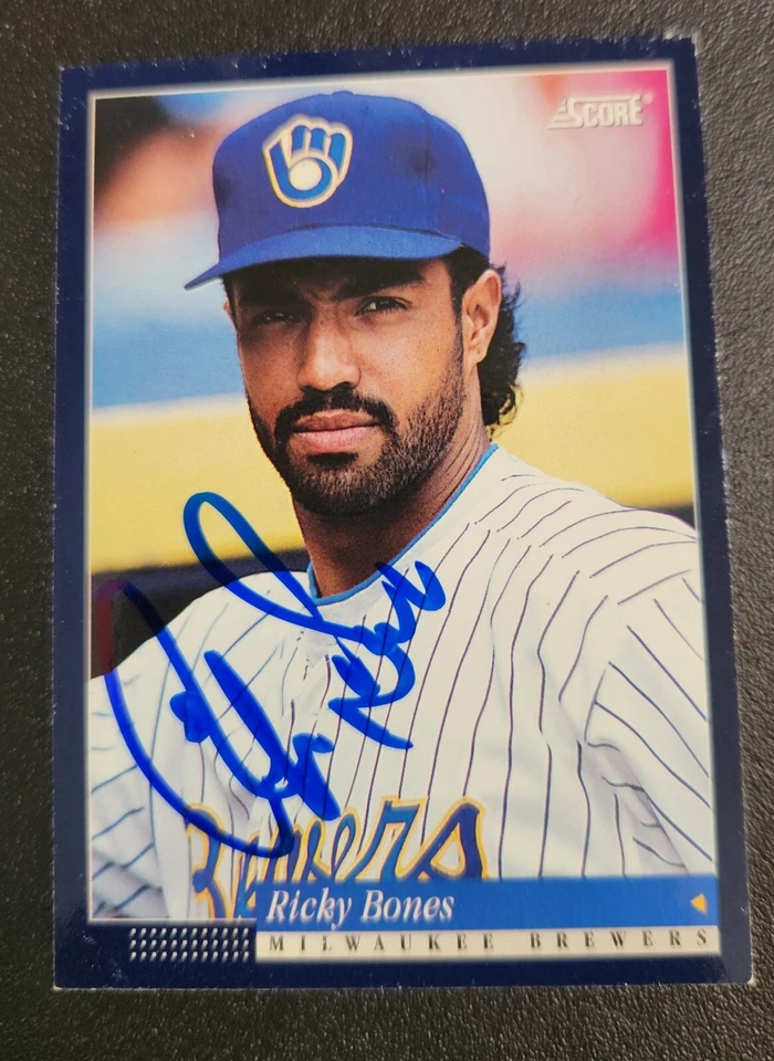 Ricky Bones Autograph Signed 1994 Score Milwaukee Brewers - Image 1 of 1