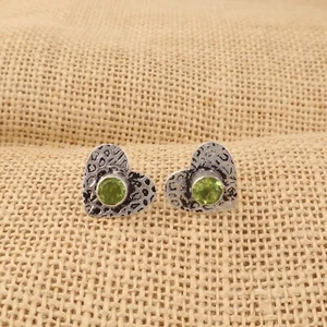 Peridot Gemstone 925 Sterling Silver Earring Handmade jewelry Earring Gift For - Picture 1 of 3