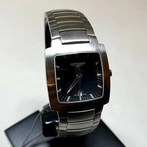 LONGINES OPPOSITION QUADRATO 28 MM QUARZO ACCIAO - Nuovo con qualche segno - Foto 1 di 3