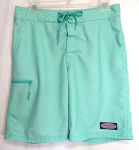 Vineyard Vines Performance grün gestreifte Taschen Badehose Shorts Größe 28 gebraucht, in einwandfreiem Zustand - Bild 1 von 4