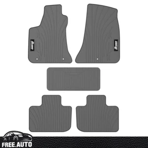 Floor Mats Liner For 11-23 Dodge Charger/Chrysler 300 RWD Latex Gray Carpet 5PC - Picture 1 of 5