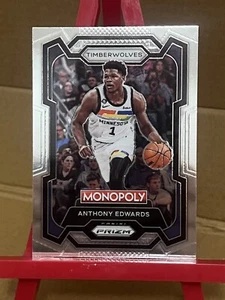 2023-24 Panini Prizm Monopoly Anthony Edwards Minnesota Timberwolves #52 - Foto 1 di 2