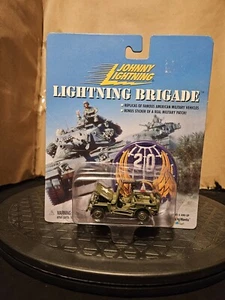 WWII Willy Jeep + military patch Lightning Brigade by Johnny Lightning - Picture 1 of 2