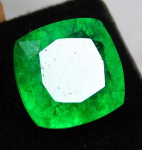 11.9 Ct Natural Beautiful Colombian Emerald Cushion Cut Loose Gemstone Certified - Picture 1 of 4