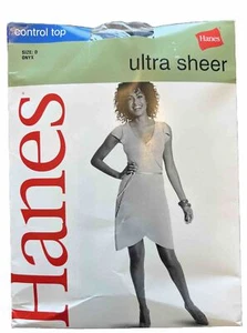 Hanes Ultra Sheer Control Top Size D Onyx - Picture 1 of 6