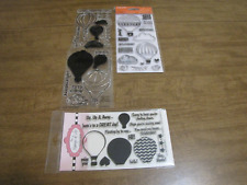 HOT AIR BALLOONS RUBBER STAMP SETS LOT OF 4