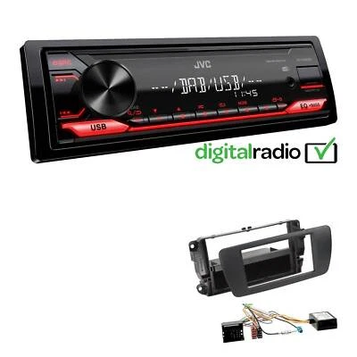 JVC 1-DIN Digital Autoradio DAB+ für Seat Ibiza IV Ibiza IV ST nitschwarz Canbus - Bild 1 von 4