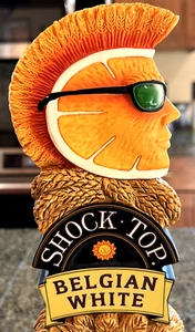 SHOCK TOP Belgian White Beer Tap Handle - Picture 1 of 5