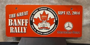 2014 Great Banff Gull Wing 300 SL Car Rally Participant Plate Plaque Sign 14"x6" - Picture 1 of 6