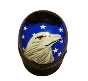 Rodia American Eagle DOT USA Flag Half Motorcycle Helmet Size Sm - Bild 1 von 6