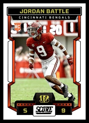 2023 Score Rookie RC #386 Jordan Battle Cincinnati Bengals Card - Image 1 of 2
