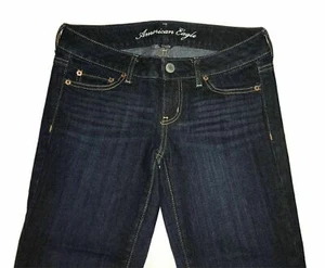American Eagle Damenjeans Größe 4 x 22" Schrittlänge Skinny kurz geschnitten dunkel neu ohne Etikett - Bild 1 von 4