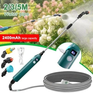 2400mah Portable Electric Sprayer Wand Irrigation Tool 3 Mist Nozzles Plant High - Picture 1 of 27