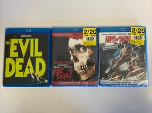 EVIL DEAD TRILOGY BLU RAY Evil Dead II Army Of Darkness Bruce Campbell RARE🔥🔥 - Picture 1 of 7