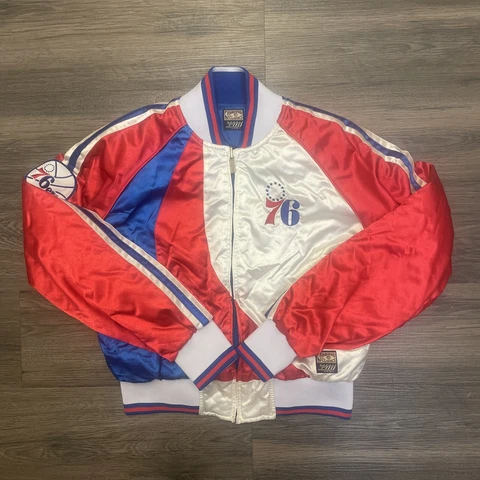 Vintage Carl Banks Philadelphia 76ers Jacket Youth Sz Small Cover