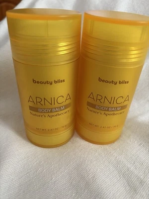 NUEVO Bálsamo Corporal Árnica Beauty Bliss 2.47oz Each Nature’s Bothecary Paquete de 2 Sellados Foto 1 de 4