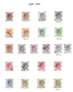 HONG KONG(E-5045) KGV1 X 1938 DEFINITIVE EXTENDED SET OF 40 SHADES X 2 $10 USED - Picture 1 of 2