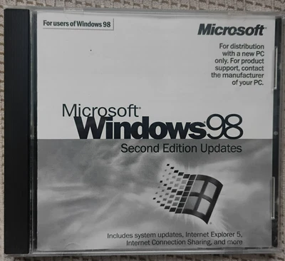 Microsoft Windows 98 Second Edition Updates (CD-ROM) - Image 1 of 2