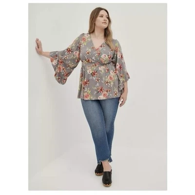 Babydoll rosa tórrido encaje súper suave con botones en capas talla 2X Foto 1 de 4