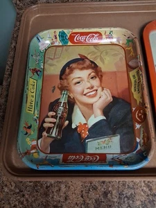Vintage 50er Jahre Coca-Cola Serviertablett, "Have A Coke...Thirst Has No Season" - Bild 1 von 12
