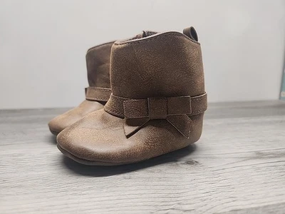 Carter's Infant Girls 3-6 Month Brown Boots - Image 1 of 4