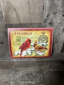 Christmas Greeting Card Red Cardinal Merry Christmas New - Picture 1 of 4
