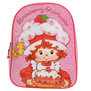 Zaino Fragola Shortcake Bambini, 15" Scuola Elementare Ragazze Libro Borsa con... - Foto 1 di 4