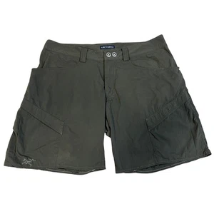 Arc'teryx Men's Hiking Cargo Shorts 34 Green Outdoor Nylon Climbing Trail - Picture 1 of 4