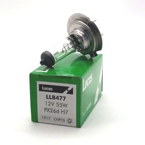 Lucas LLB477 12V 55W Faro Halógeno Bombilla H7 - Genuino - Paquete de 2 - Imagen 1 de 2